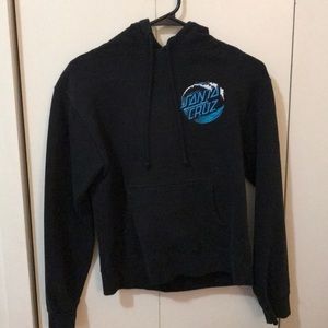 black santa cruz hoodie, small
